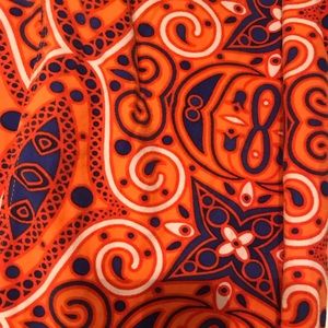 TC Blue and orange LuLaRoe leggings